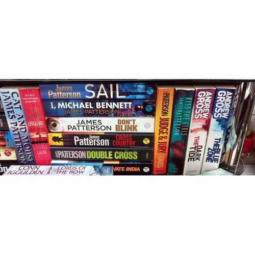 30 - A good lot of paperback books by James Patterson, Larsson, Conn Iggulden, Jan Guillou etc  COLLECT O... 