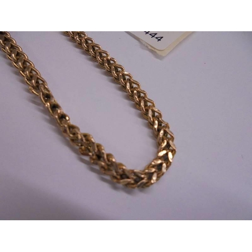 1116 - A gold identity bracelet marked Italy 375, 2.6 grams.