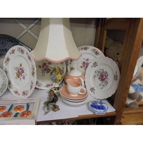 534 - A mixed lot of ceramics including Susie Cooper. COLLECT ONLY.