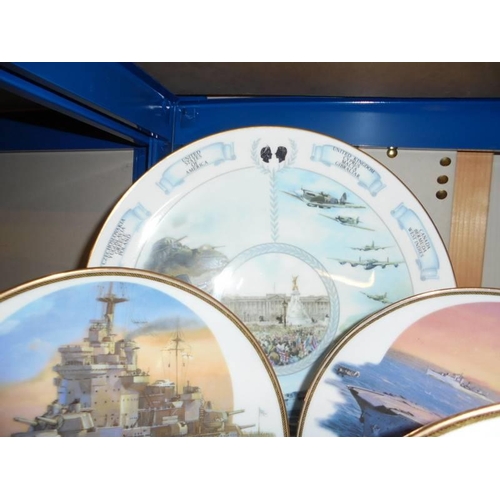 549 - A quantity of collector's plates including military related.