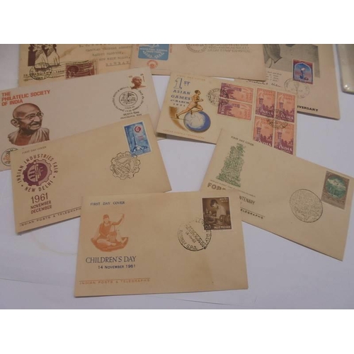 1128 - A mixed lot of ephemera including Profiles of Nehru, 2 othe Nehru books,, first day covers, Six Pres... 