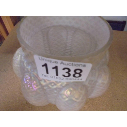 1138 - An irridescent 'Loetz' glass vase