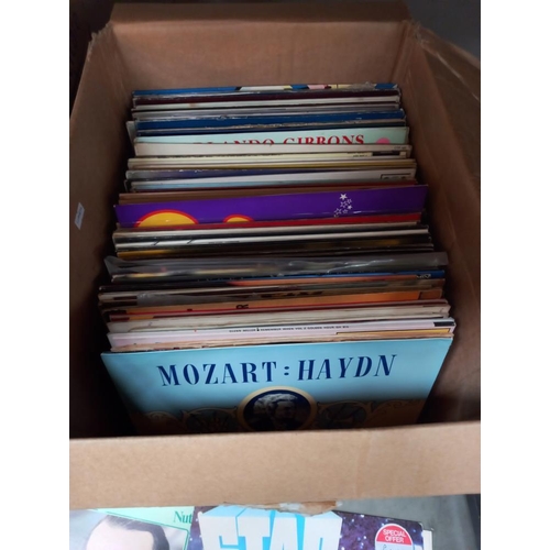 810 - 3 boxes of miscellaneous records including Buck Fizz etc. COLLECT ONLY