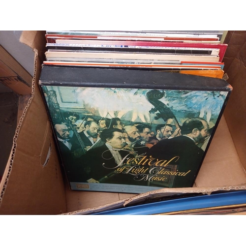 818 - 2 boxes of mixed LP's including classical etc. COLLECT ONLY