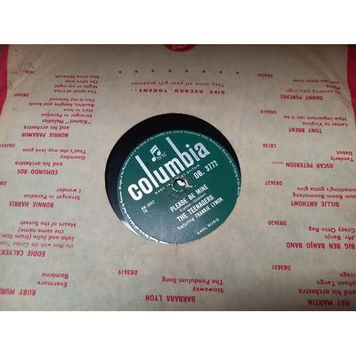 829 - A quantity of 78's including Bill Haley & The Comets & Frankie Lymon etc. COLLECT ONLY