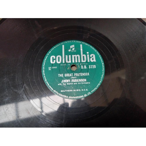 829 - A quantity of 78's including Bill Haley & The Comets & Frankie Lymon etc. COLLECT ONLY