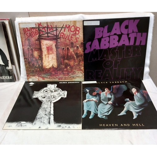 832 - 17 Black Sabbath albums 7 1 picture disc, RCM grade very good, covers used COLLECT ONLY