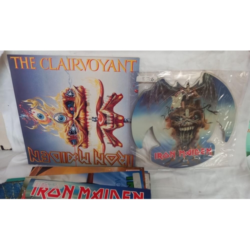 835 - 6 Iron Maiden albums & 4 x 12