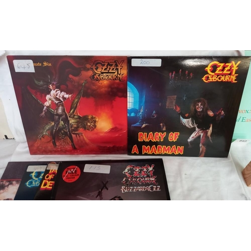 837 - 6 Ozzy Osbourne LP's including 2 x 12