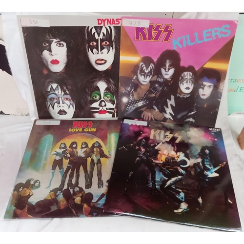 842 - 20 Kiss albums, RCM grade very good or above, covers used COLLECT ONLY