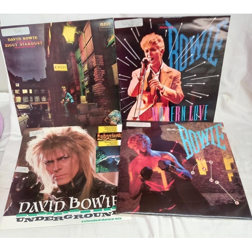 846 - A quantity of David Bowie albums & 12