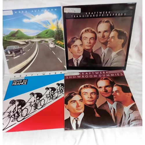 848 - 4 Kraftwerk LP's & 3 x 12