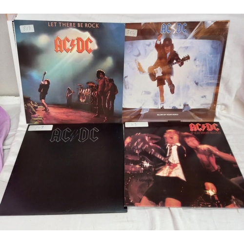 849 - 11 AC/DC albums, RCM grade very good, covers used COLLECT ONLY