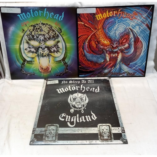 865 - 3 Motorhead albums & 2 x 12