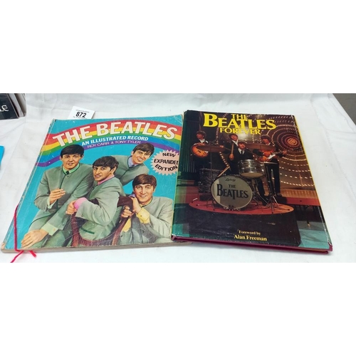 872 - 2 x The Beatles books including rare new expanded edition The Beatles an illustrated record etc.