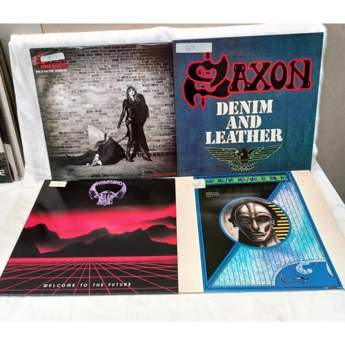 876 - 25 Rock LP's including Europe, Nazareth & Harkwind etc. RCM grade very good, covers used COLLECT ONL... 