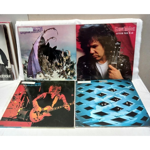 876 - 25 Rock LP's including Europe, Nazareth & Harkwind etc. RCM grade very good, covers used COLLECT ONL... 