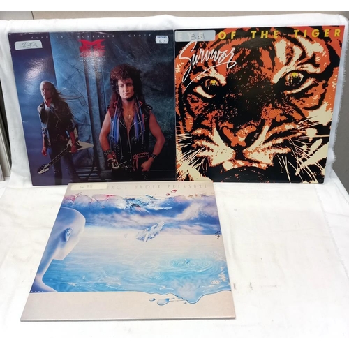 876 - 25 Rock LP's including Europe, Nazareth & Harkwind etc. RCM grade very good, covers used COLLECT ONL... 