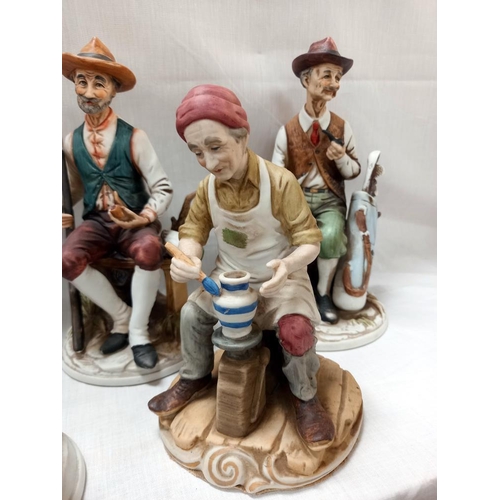 146 - 7 Capodimonte figures