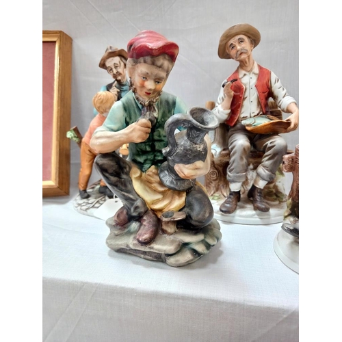 146 - 7 Capodimonte figures