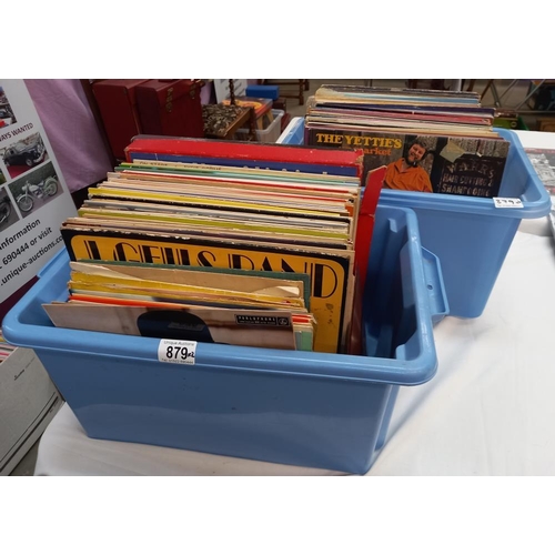 879 - A good lot of 150 records (2 boxes) COLLECT ONLY