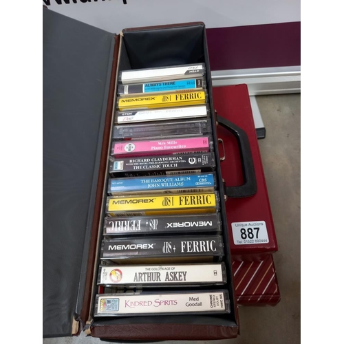 887 - 5 cases of classical & a few easy cassette tapes COLLECT ONLY