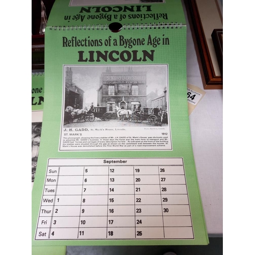 164 - 2 x 1982 reflections of a bygone age Lincoln calendars