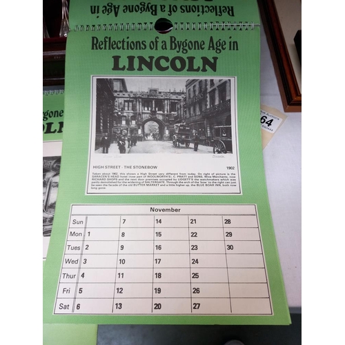 164 - 2 x 1982 reflections of a bygone age Lincoln calendars