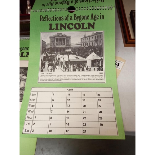 164 - 2 x 1982 reflections of a bygone age Lincoln calendars