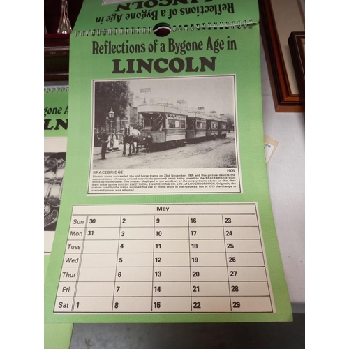 164 - 2 x 1982 reflections of a bygone age Lincoln calendars