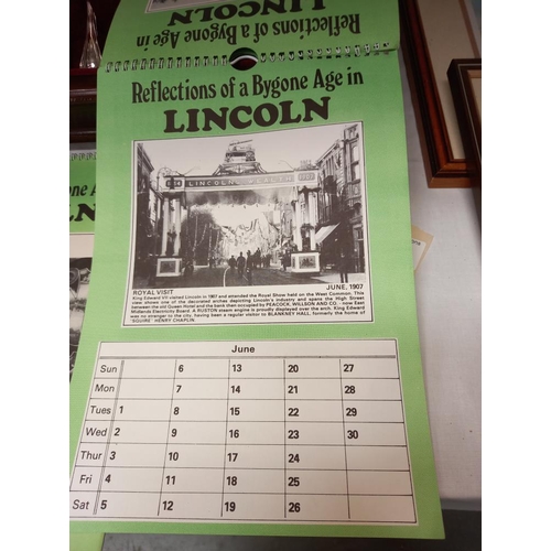 164 - 2 x 1982 reflections of a bygone age Lincoln calendars