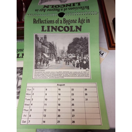 164 - 2 x 1982 reflections of a bygone age Lincoln calendars