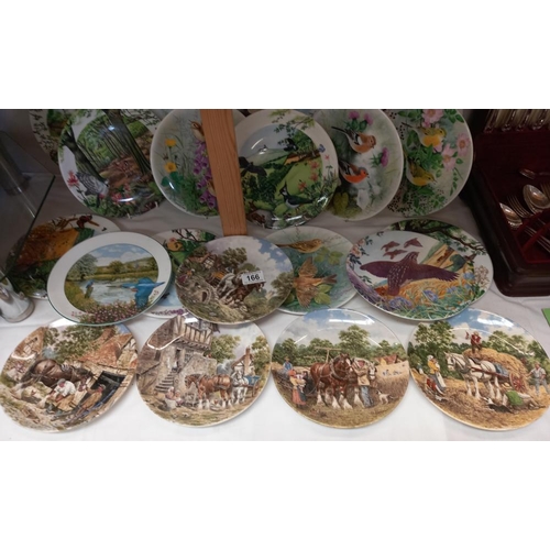 166 - A large collection of collectors cabinet plates