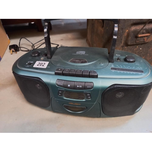 202 - A Bush cd player and one other COLLECT ONLY