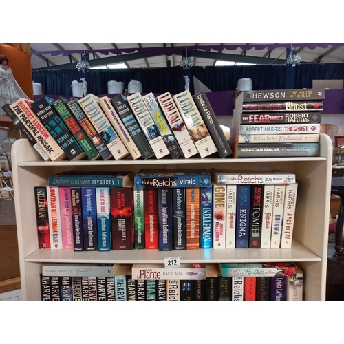 212 - 3 shelves of good paperback novels