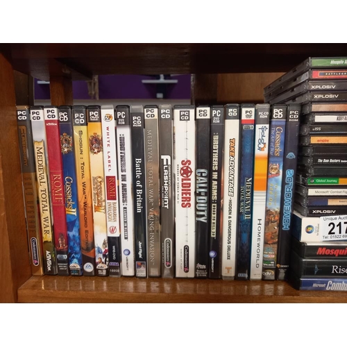 217 - A quantity of PC CD Rom games