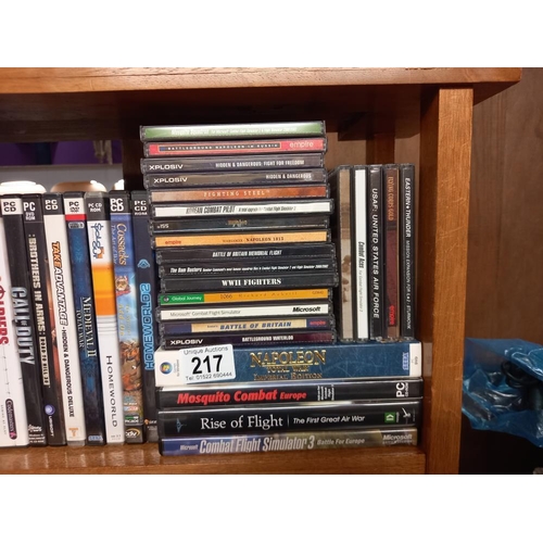 217 - A quantity of PC CD Rom games