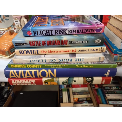 225 - A good selection of books on aviation