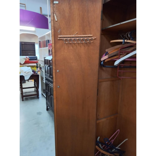 236 - A 1930's oak wardrobe, COLLECT ONLY.