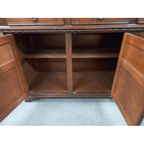 241 - A 1930's oak buffet, COLLECT ONLY