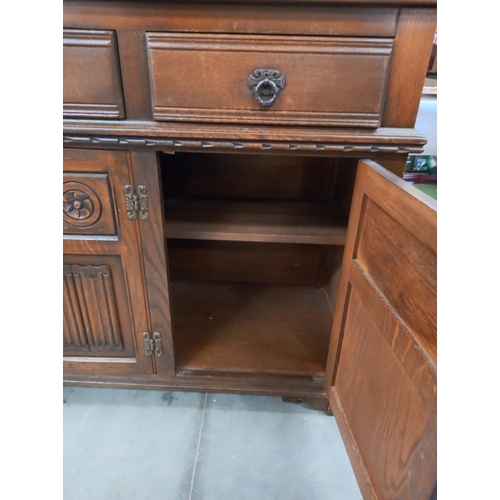 241 - A 1930's oak buffet, COLLECT ONLY