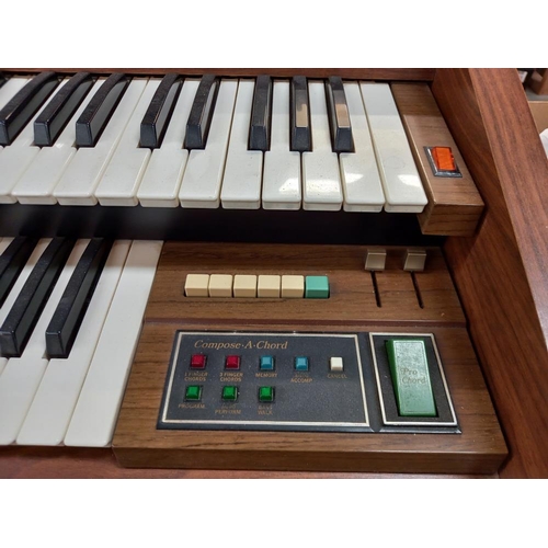 243 - A Hammond electric organ with stool COLLECT ONLY