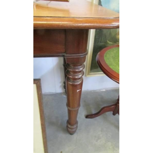 600 - A Victorian mahogany side table, COLLECT ONLY.