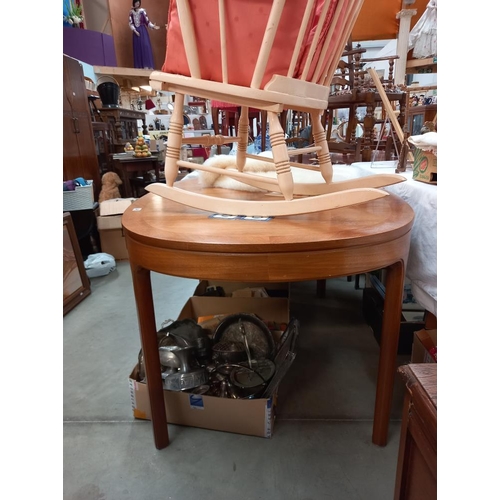 246 - An extending teak dining table COLLECT ONLY