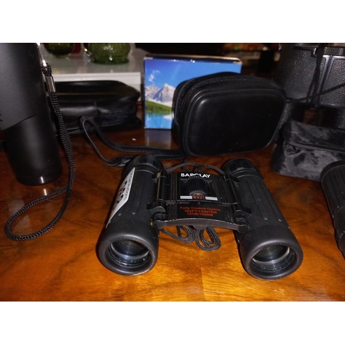 268 - 4 small binoculars, 3 with cases