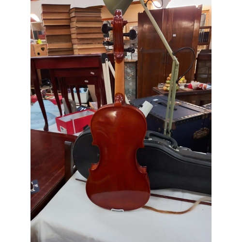 272 - A violin in hard case, Chinese copy of a Stradivarius COLLECT ONLY