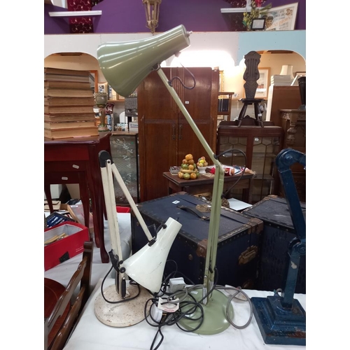 273 - An industrial 'Dugdills' 'patent' cast iron Anglepoise lamp and 2 others COLLECT ONLY