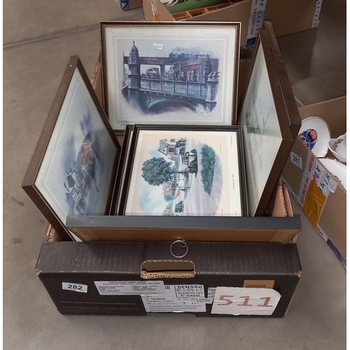 282 - A quantity of limited edition framed and glazed prints, 4 by G Herickx and 4 by Weston COLLECT ONLY