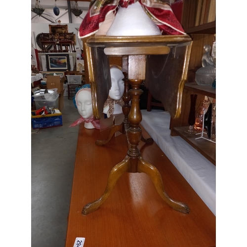 293 - A small vintage dark wood stained drop leaf tea table COLLECT ONLY