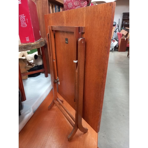 296 - A 1960's Merridew teak foldable side table COLLECT ONLY